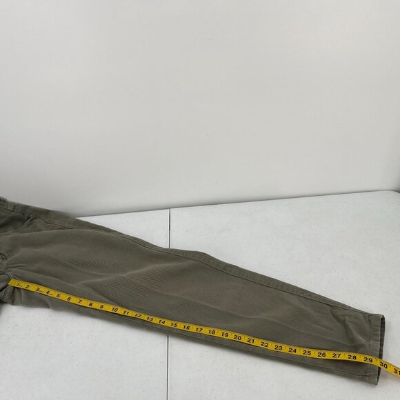 VTG Marithe‎ Francois Girbaud 3/4 High Waist Jeans Olive Green USA Mom - Picture 8 of 15